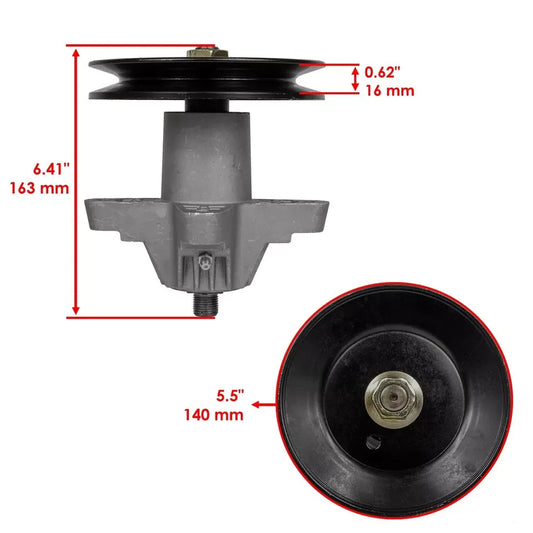 Spindle Assembly with Pulley For Cub Cadet 1170 RZT17 RZT42 1600 Zero-Turn Mower