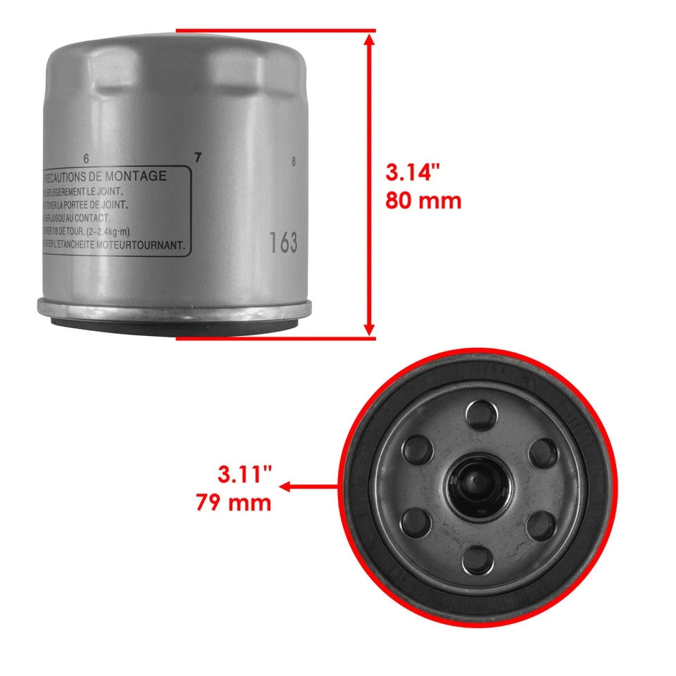 3 Pack Oil Filter for BMW R1150RS SE R1150Gs Sport Adventure 1150 1999-2005