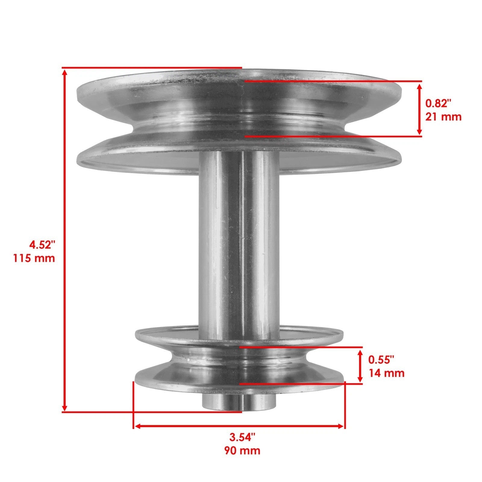 Engine Double Pulley For Ayp Poulan Husqvarna 532175410 187618 175410