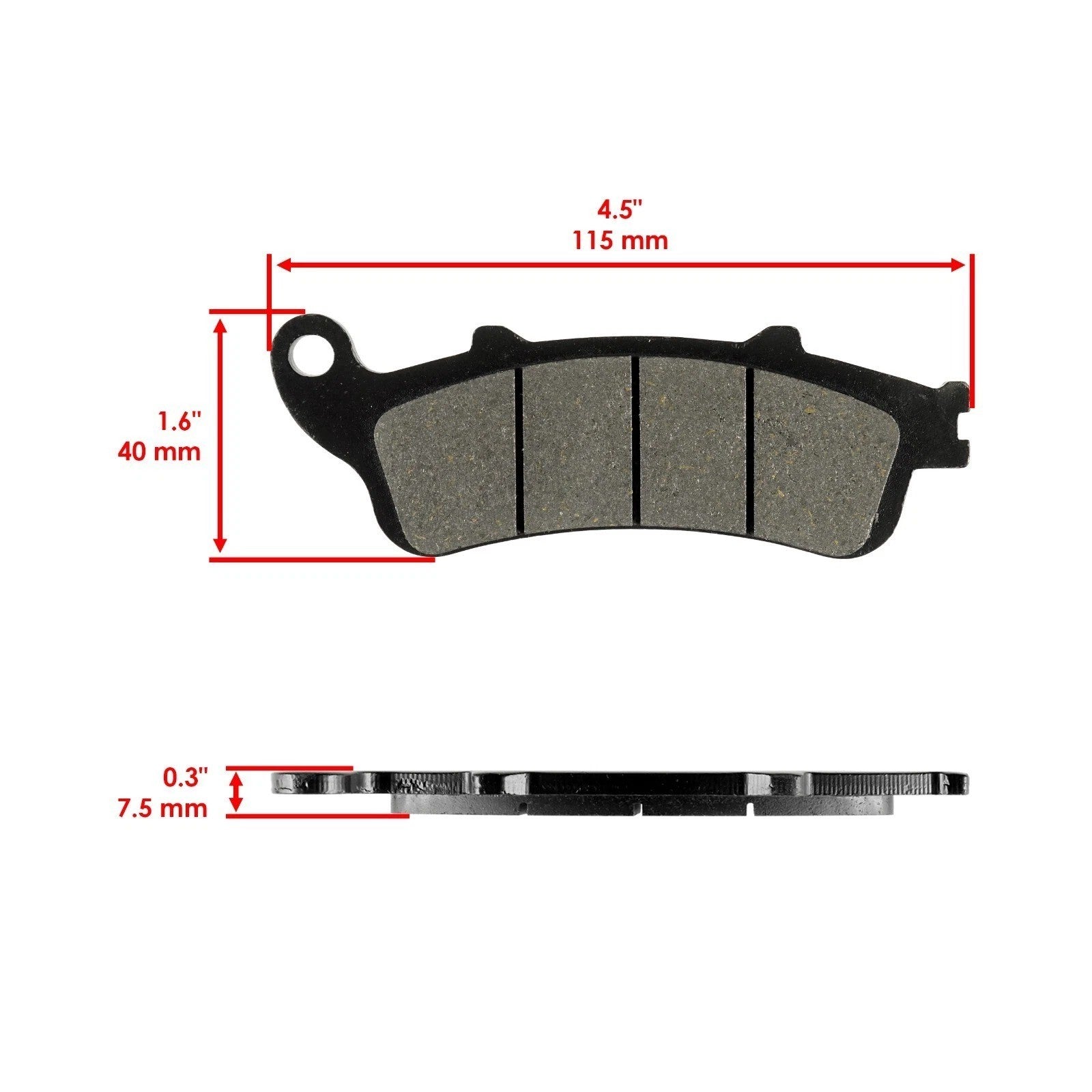 Front and Rear Brake Pads for Honda VFR800 VFR800A Interceptor 800 ABS 2002-2005