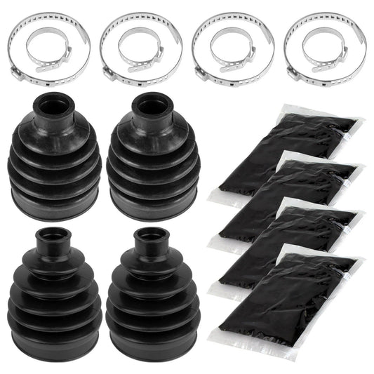 2 Front Axle Outer And Inner CV Boot Kit for Polaris Ranger Crew 800 4X4 2011-14