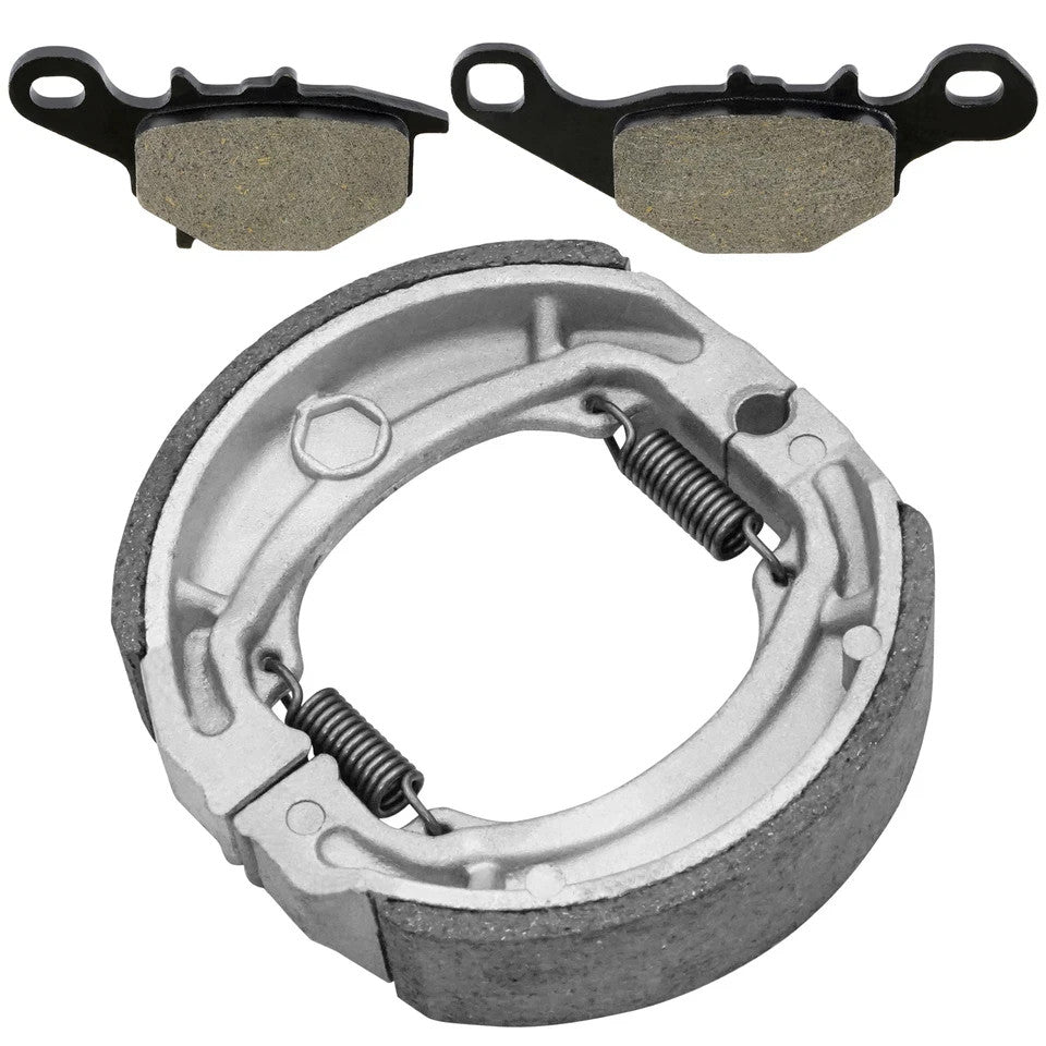 Front Brake Pads and Rear Brake Shoes for Suzuki DR-Z125L DRZ125L 2003-2019