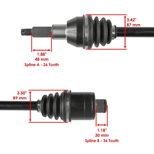 for Polaris Oem 1380142 Rear Right or Left Complete CV Joint Axle