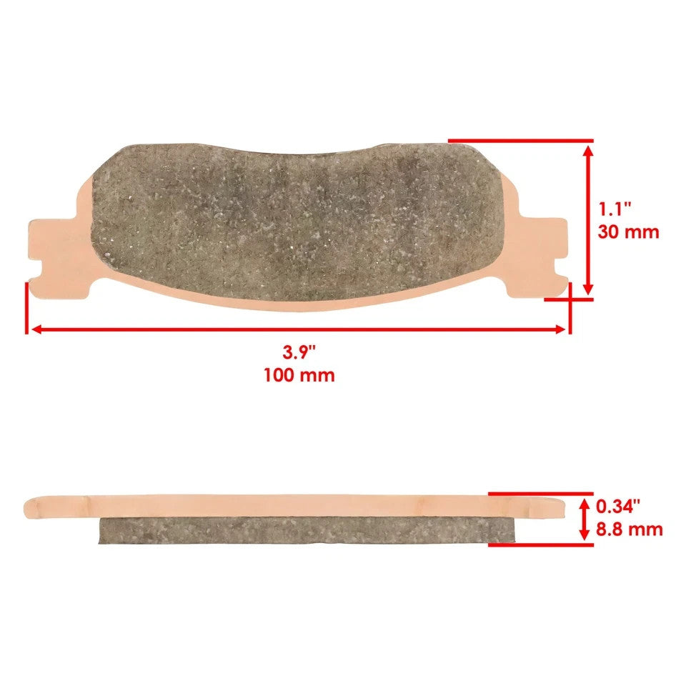 Front Brake Pads and Rear Brake Shoes for Yamaha TW200 Trailway 200 2001-2020