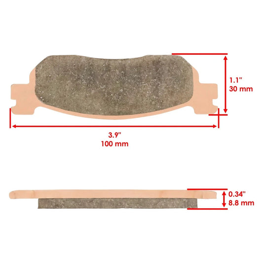 Front Brake Pads and Rear Brake Shoes for Yamaha TW200 Trailway 200 2001-2020
