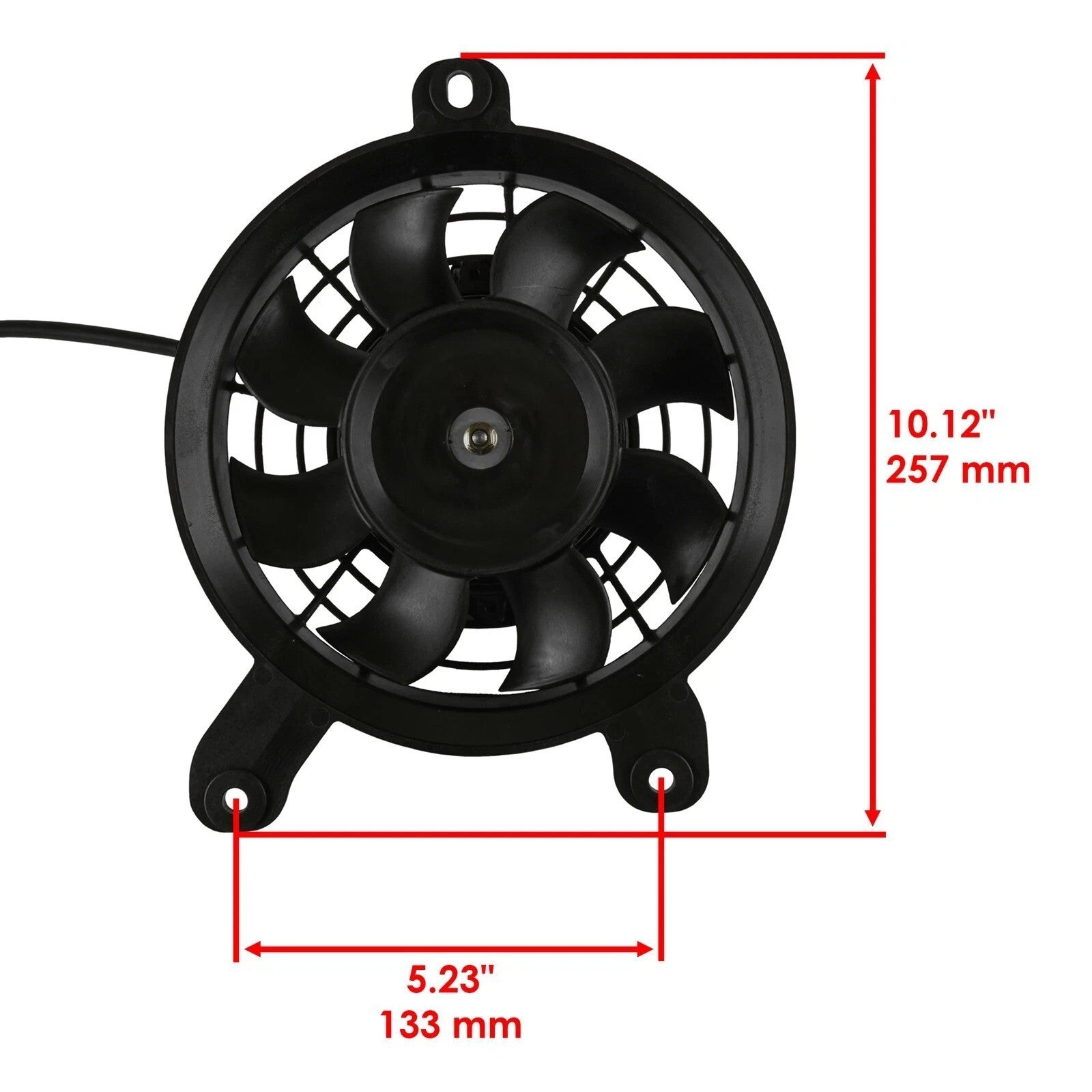 Radiator Fan Blower With Shroud For Yamaha Raptor 700 700R YFM700R 2013 - 2025