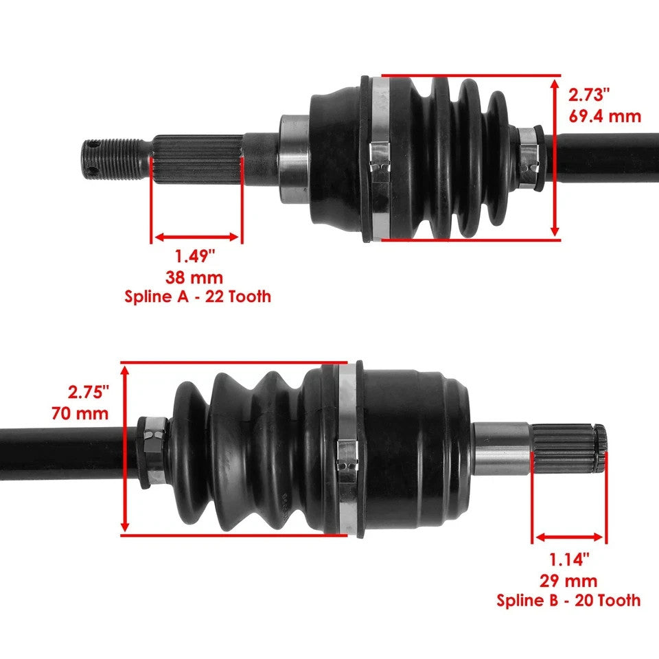 for Kawasaki Oem 59266-1101 Front Left / Right Complete CV Joint Axle
