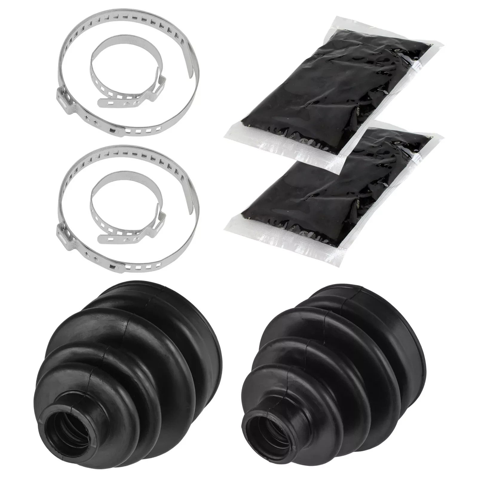 Front Axle Inner Outer CV Boot Kit for Yamaha Grizzly 660 YFM660F 4X4 2003-2008