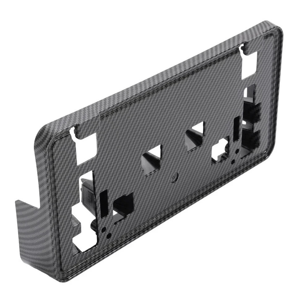 Front License Plate Bracket Frame Holder Carbon Fiber Look For Ford F-150 21-23