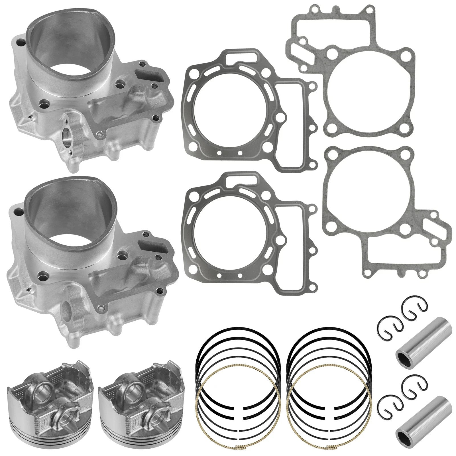 Front Rear Cylinder Piston Ring fits Kawasaki Brute Force 750 KVF750 05-11 85mm