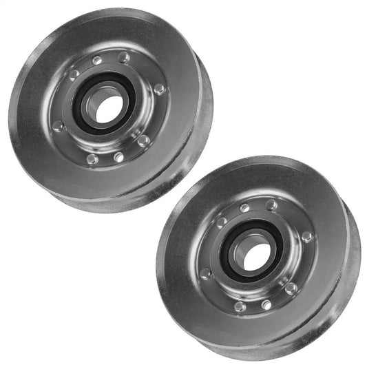 2 V-Idler Pulley For John Deere Ztrak 717 717A 727 737 757 777 797 AM118447