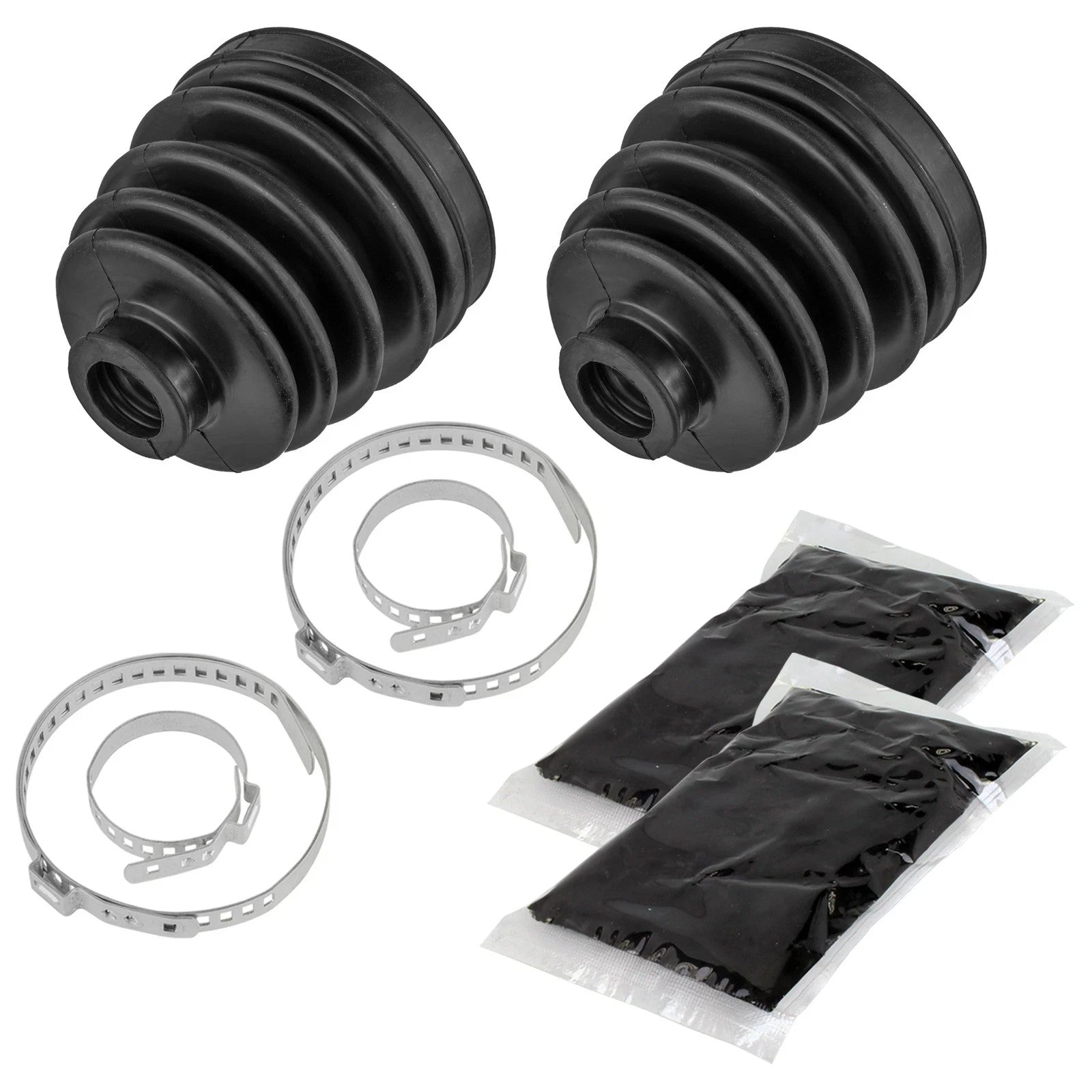 Rear Axle Inner CV Boots w/ Grease Clamp Kit for Polaris General 1000 XP 2020-23