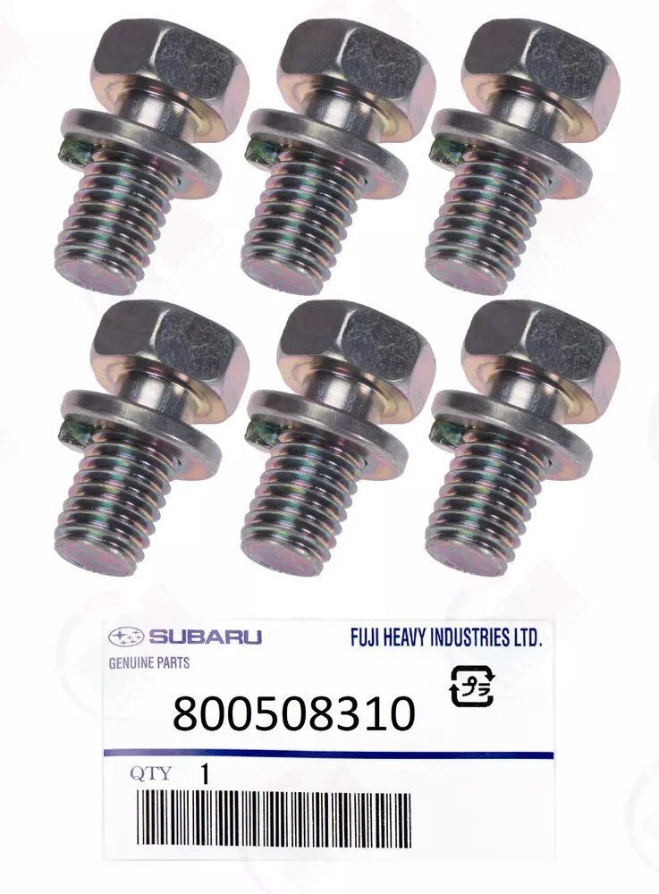 6PC Clutch Pressure Plate Bolt 800508310 1998-2018 for Subaru Impreza WRX STI
