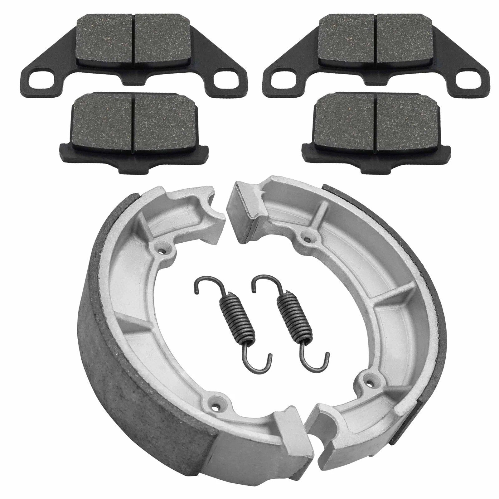 Front Brake Pads & Rear Brake Shoes for Kawasaki VN750 Vulcan 750 1986-2006
