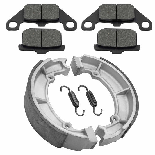 Front Brake Pads & Rear Brake Shoes for Kawasaki VN750 Vulcan 750 1986-2006