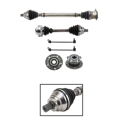 Front Steering & Drivetrain Kit Fits 07 Volkswagen Eos 10-13 Golf 09 Jetta