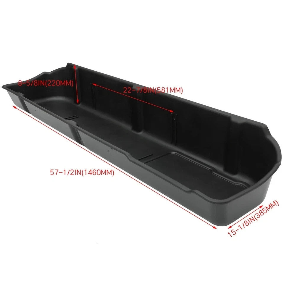 FOR 2009-2014 Ford F-150 Super Crew Cab Seat w/o Subwoofer Underseat Storage Box