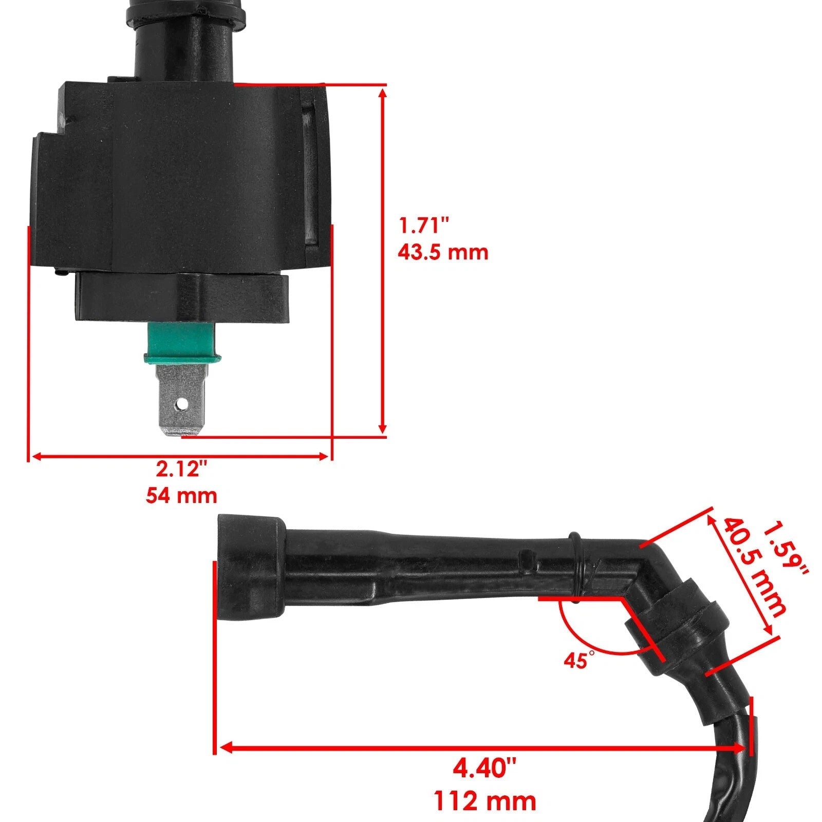 Ignition Coil for Honda CB250 Nighthawk 250 1991-2008 Motorcycle