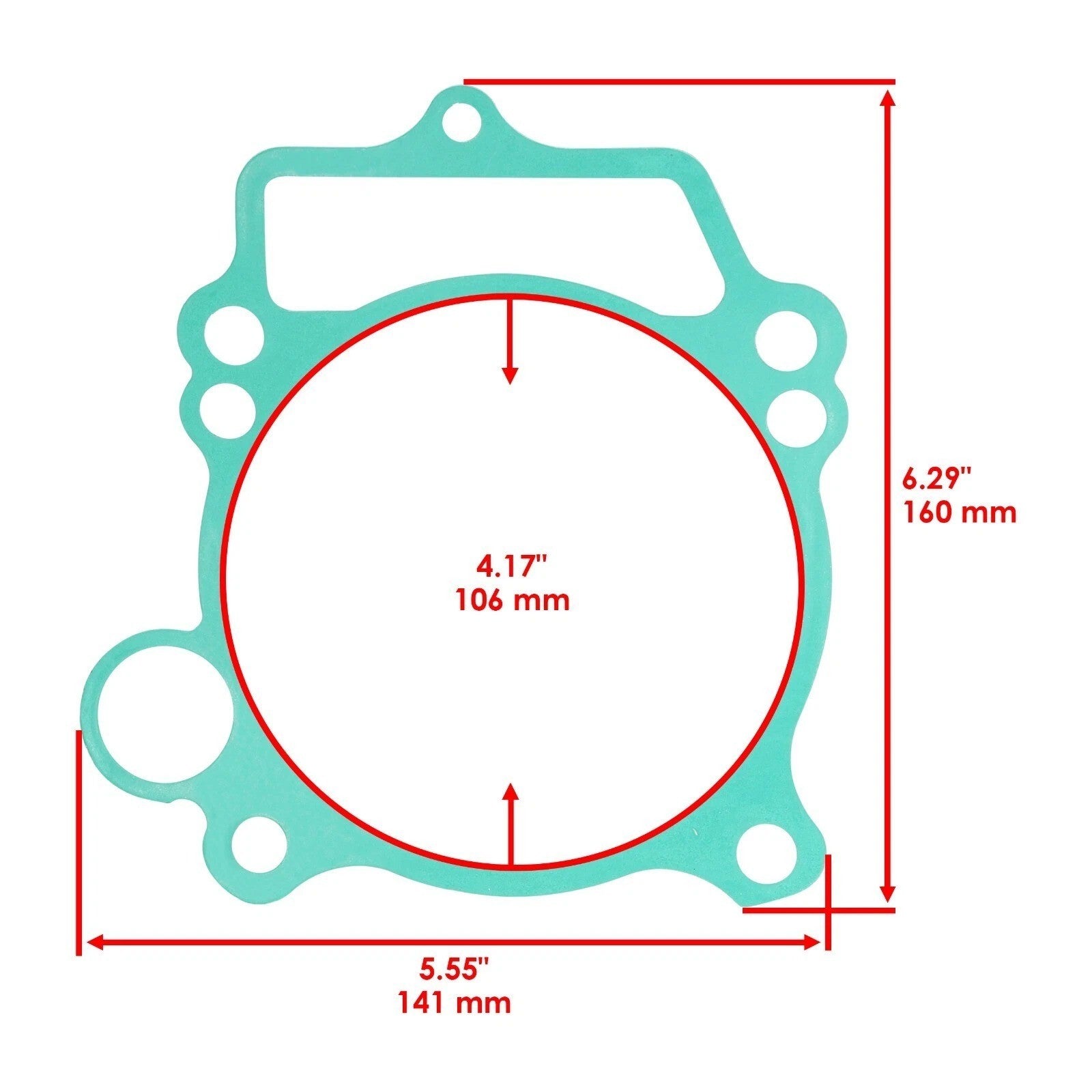 Cylinder Head and Base Gasket fits Yamaha YFZ450 YFZ 450 2004-2013 Bore 95Mm