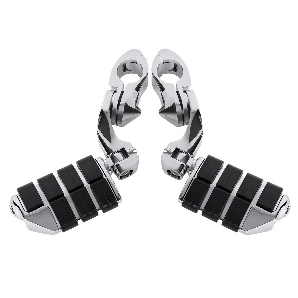 Highway Foot Pegs Pedals For Harley Davidson Road King Street Glide 1-1/4" Bars