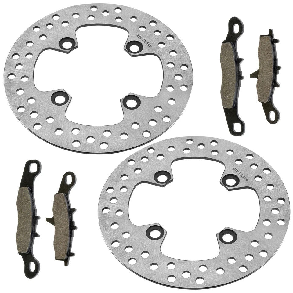 2 Front Brake Disc Rotor Pad for Kawasaki Prairie 650 KVF650A KVF650B 2002-2003