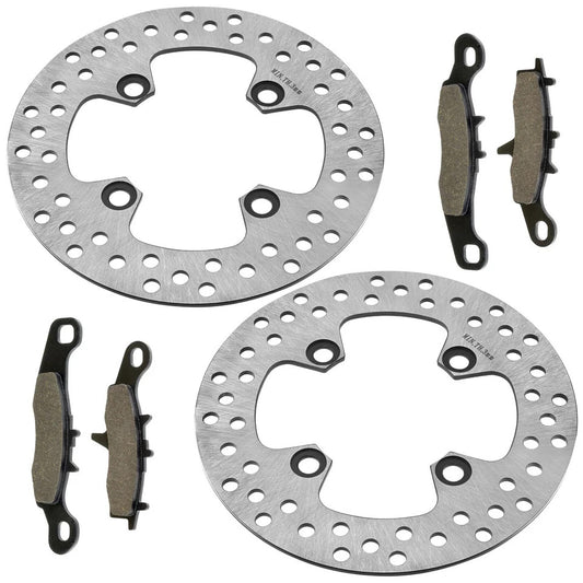 2 Front Brake Disc Rotor Pad for Kawasaki Prairie 650 KVF650A KVF650B 2002-2003