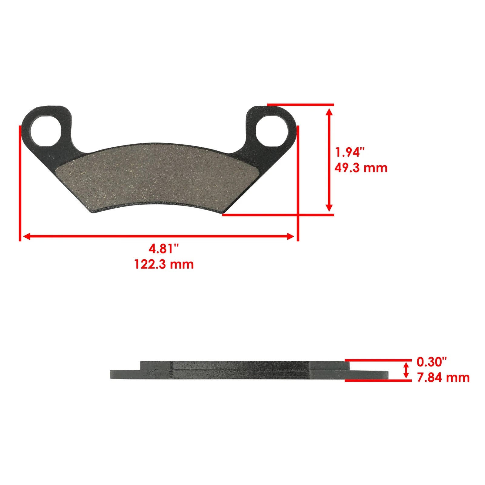 Brake Pads For John Deere XUV590i S4 , XUV835E, XUV835M, XUV835R Rear/Front