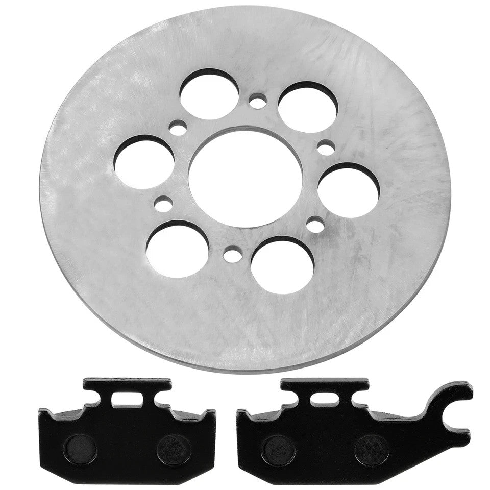 Rear Brake Disc Rotor W/Pad for Yamaha Rhino 660 YXR660 4X4 2004 2005 2006 2007