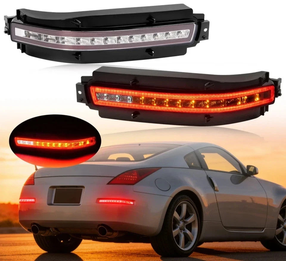 For Nissan 350Z Z33 2003-2009 Sequential LED Tail Lights Turn Signal Brake Lamp