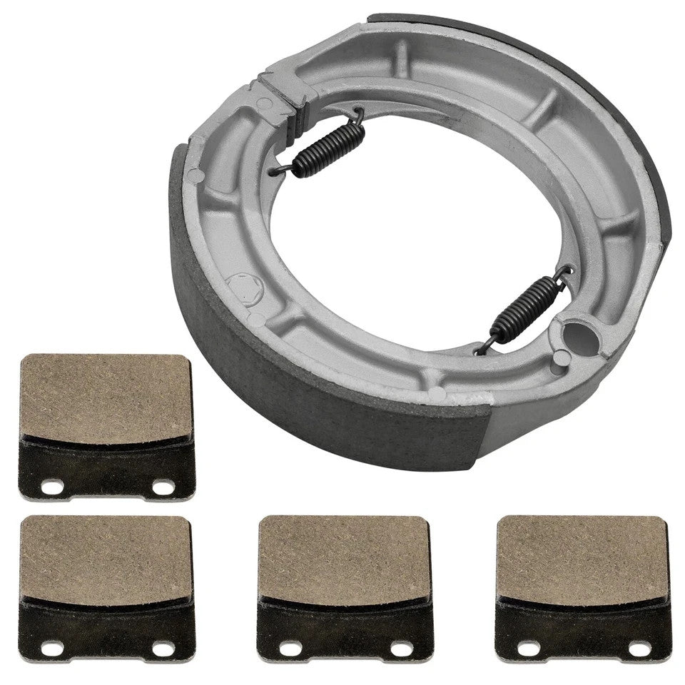 Front Brake Pads & Rear Brake Shoes for Suzuki VS750GLP Intruder 750 1988-1991