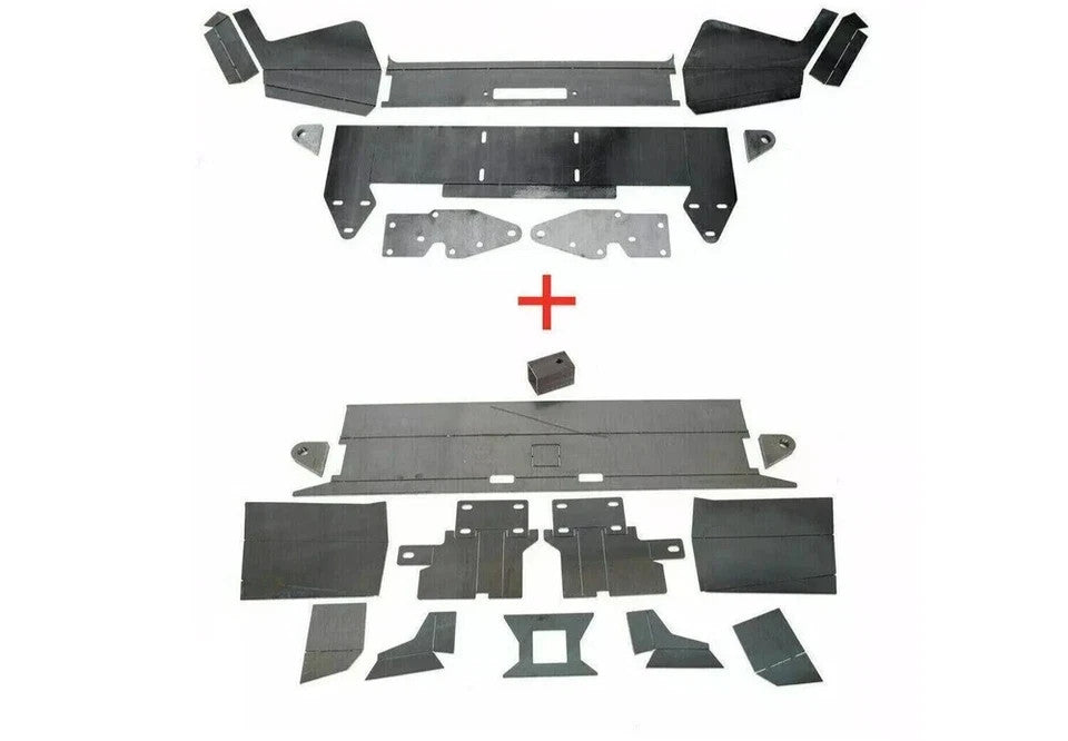 DIY Front & Rear Bumper Kit Bare Metal For 1984-2001 Jeep Cherokee XJ New