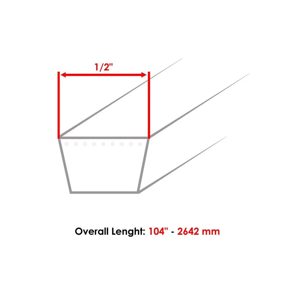 Caltric GX20072 GY20570 42" Deck Drive Belt For John Deere