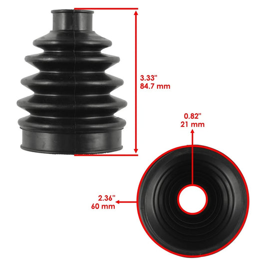 2 Front Axle Outer Inner CV Boot Kit for Kawasaki Brute Force 750 KVF750 2012-17