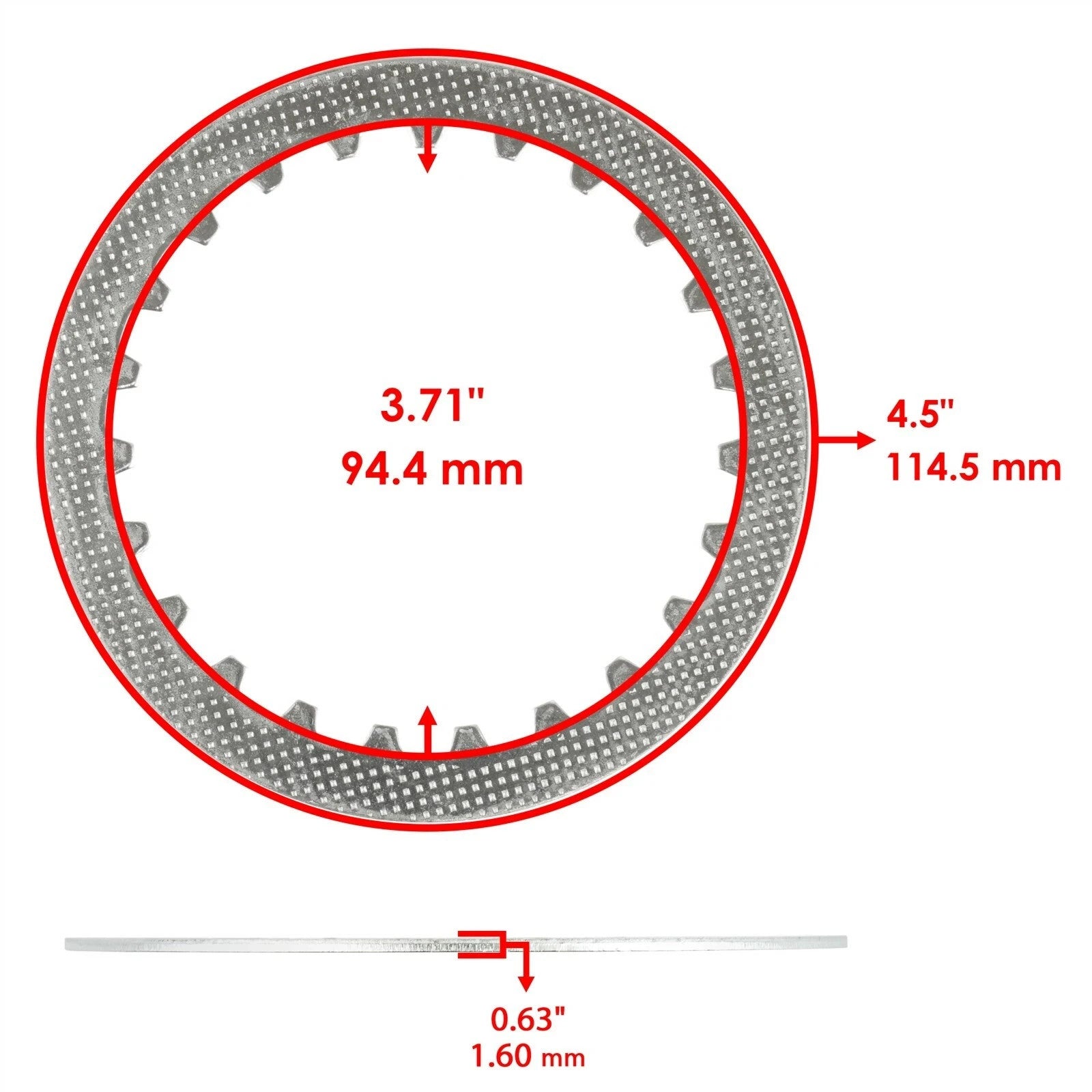 Clutch Friction Steel Plates Gasket fits Yamaha Moto-4 YFM225 1986 1987 1988