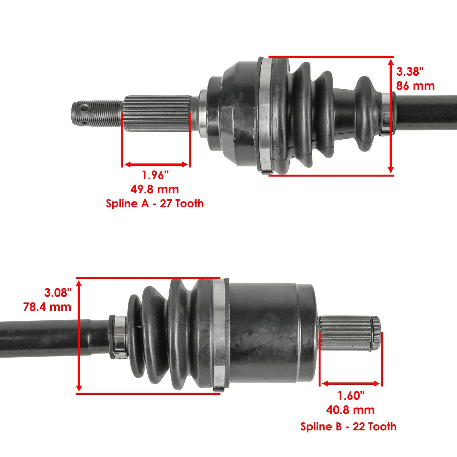 Front CV Axle For John Deere XUV Gator 620i (Gas) AM146259 Left And Right 