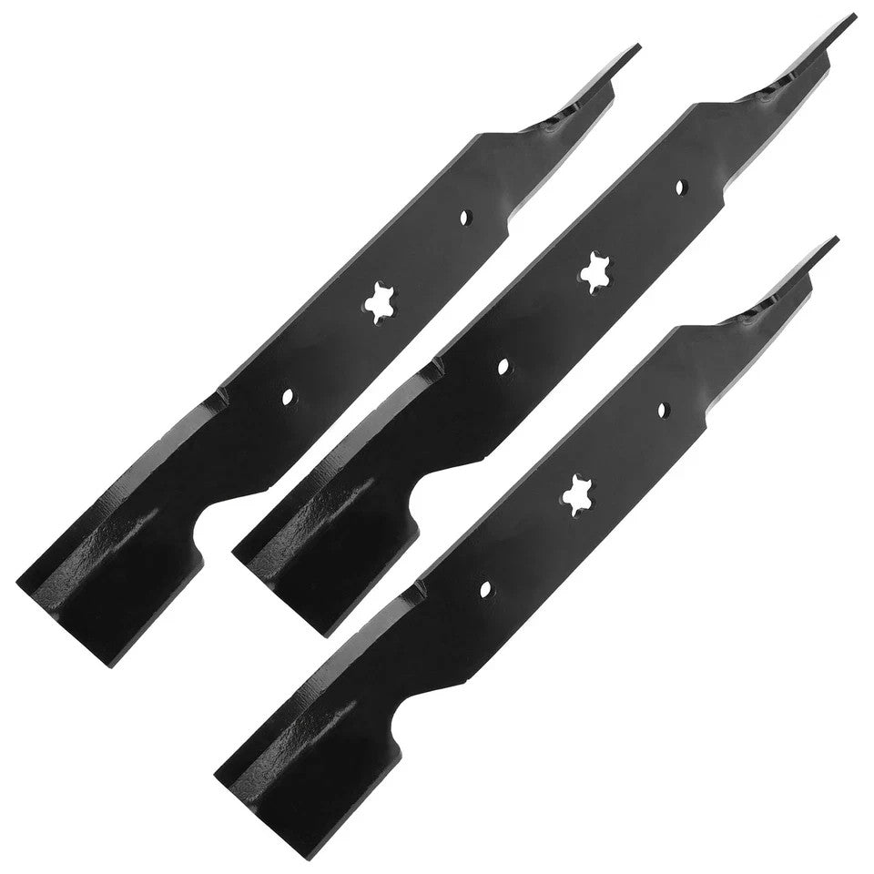 18 1/2 inch x 5 Point Star 54" Deck Notched High Lift Blade For Husqvarna Poulan