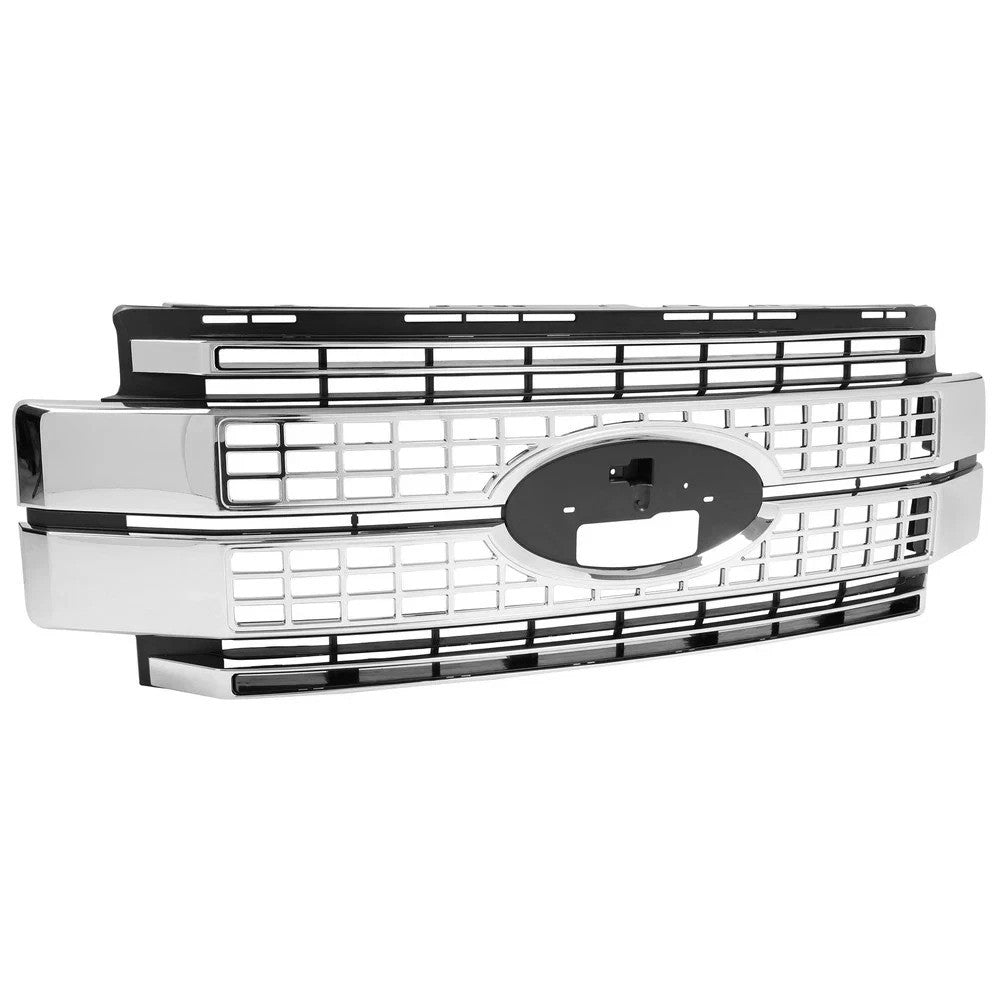 Fits 2017-2019 Super Duty F250 F350 Ford Platinum Bumper Chrome Grille Grill