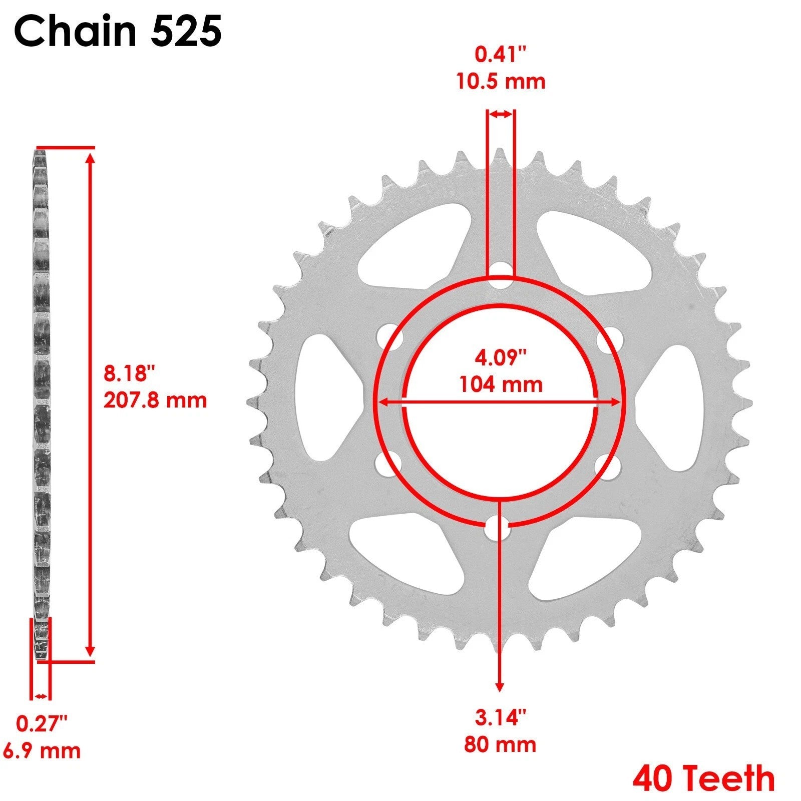 Drive Chain & Sprockets Kit Fits KAWASAKI ZX600 ZZR600 2005 2006 2007 2008