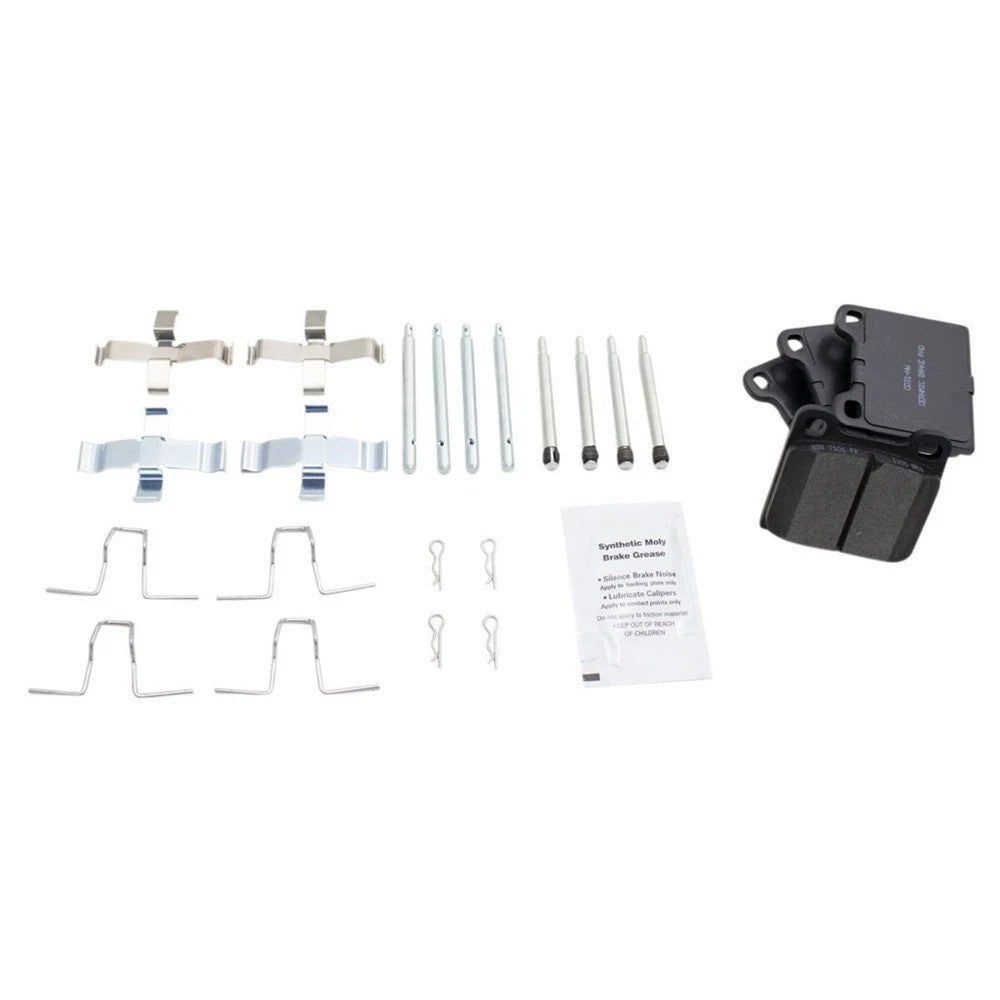 Brake Pad & Rotor Ceramic Kit Front & Rear w/Chemicals