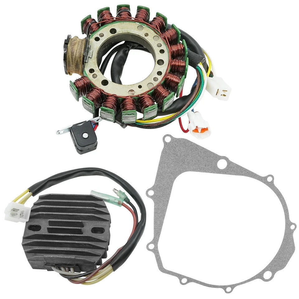 Stator & Regulator Rectifier W/ Gasket For Yamaha Kodiak 400 YFM400FW 1996-98