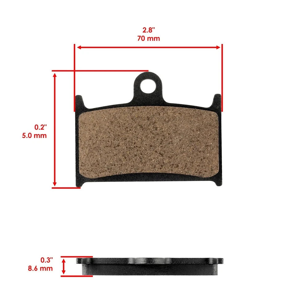 Front and Rear Brake Pads for Suzuki Bandit 1200 GSF1200S 1997-2000