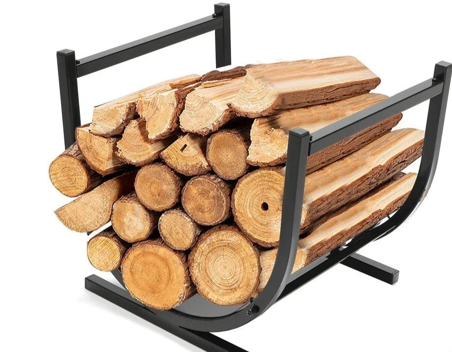 Metal Firewood Rack Log Holder Wood Storage Organiser Stand Fireplace Wood