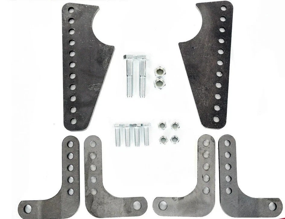 Brand New Coil Over Shock Mount Kit Adjustable Lower Brackets for 3" Axle Tubes