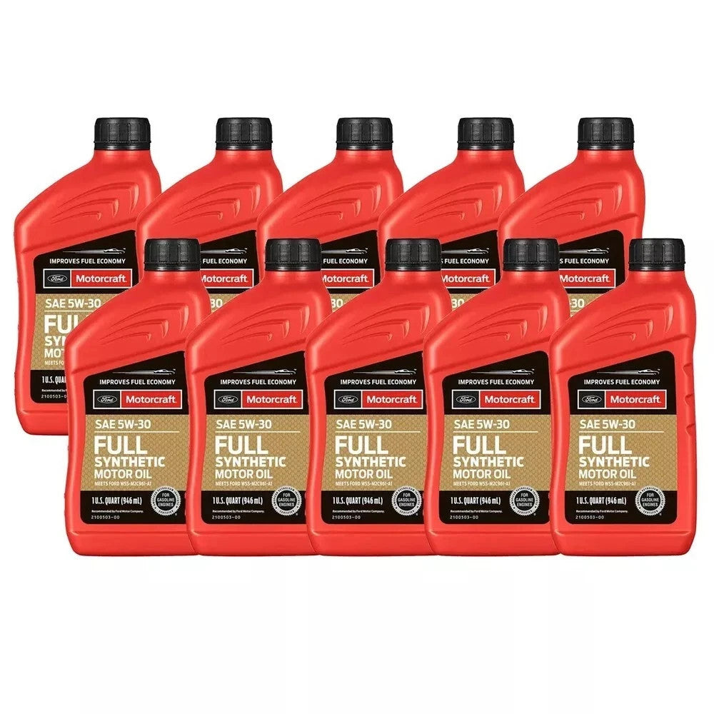 Motorcraft OEM Full Synthetic Motor Oil SAE 5W-30 - 10 Quart