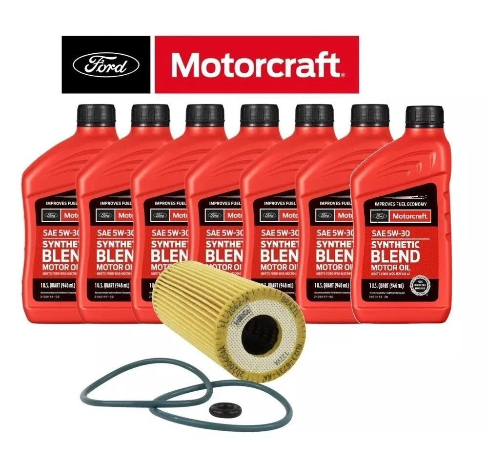 Motorcraft 5W-30 Oil Change Kit 7 Quarts Ford Bronco/F-150 2.7L EcoBoost
