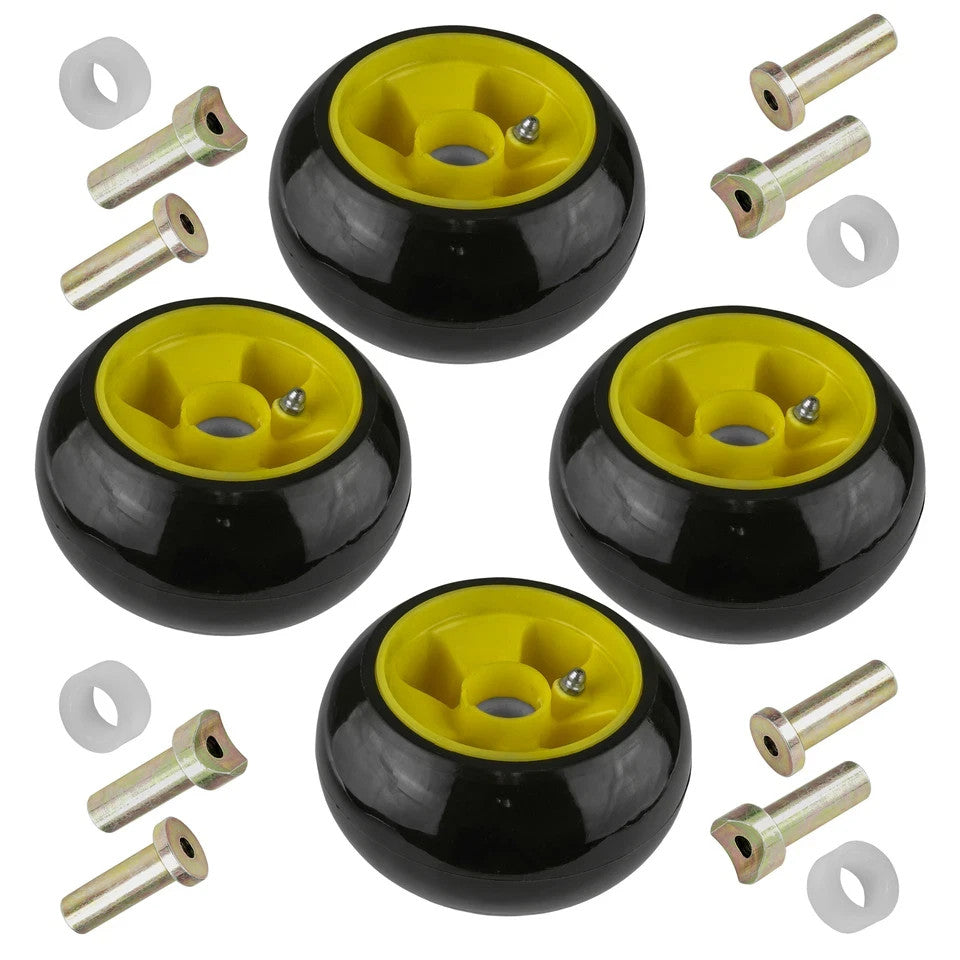 4 Deck Wheel Kit fits John Deere 240 245 260 265 285 320 with 48" Deck AM125172