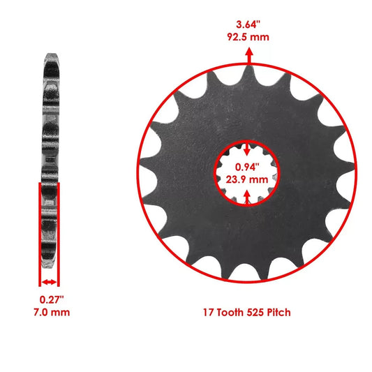 Black Drive Chain And Sprocket Kit for Suzuki GSX-R750 2006-2018