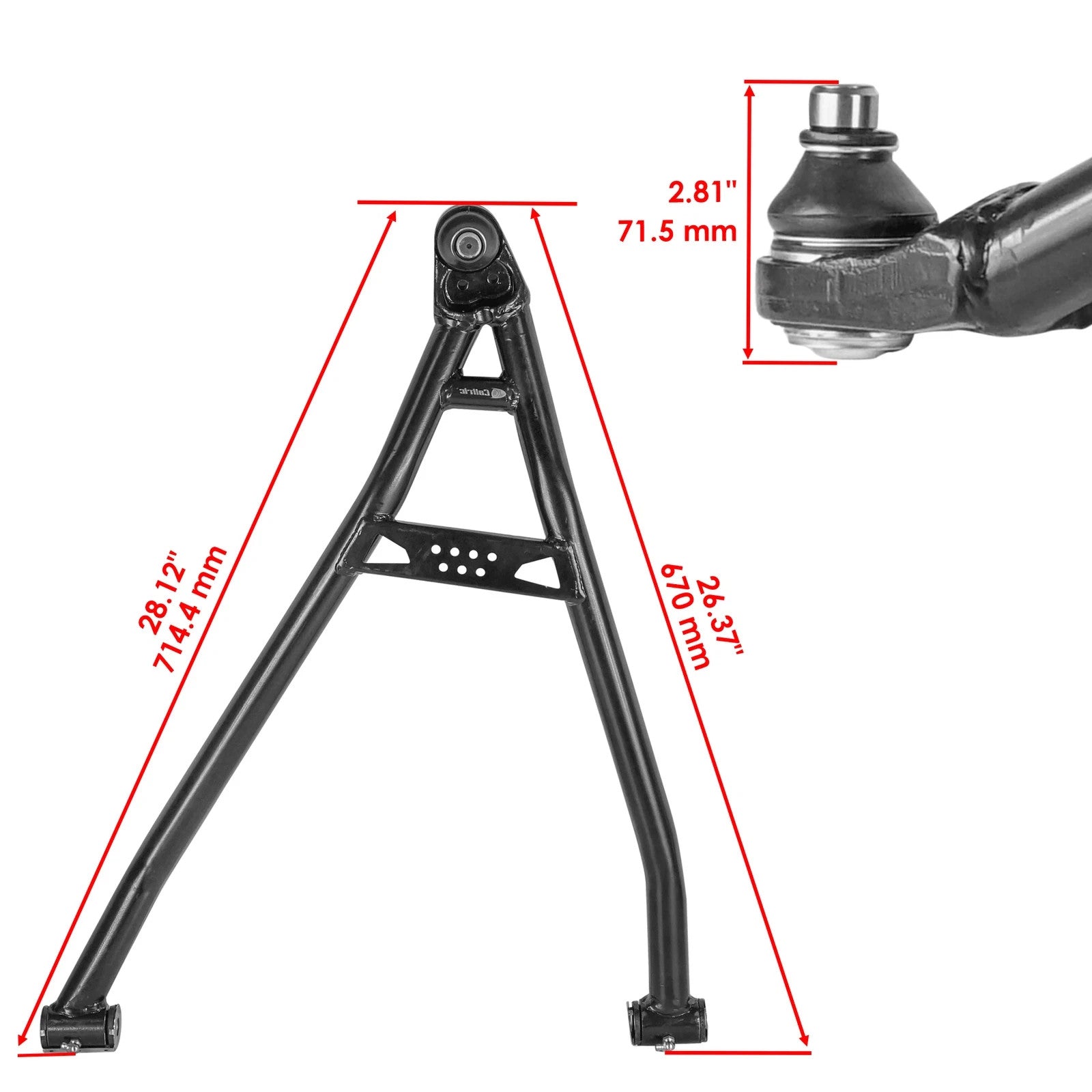 Caltric Front A-Arm For BRP Can-Am Maverick X3 Max 4x4 2018-2023 Lower Left 64"