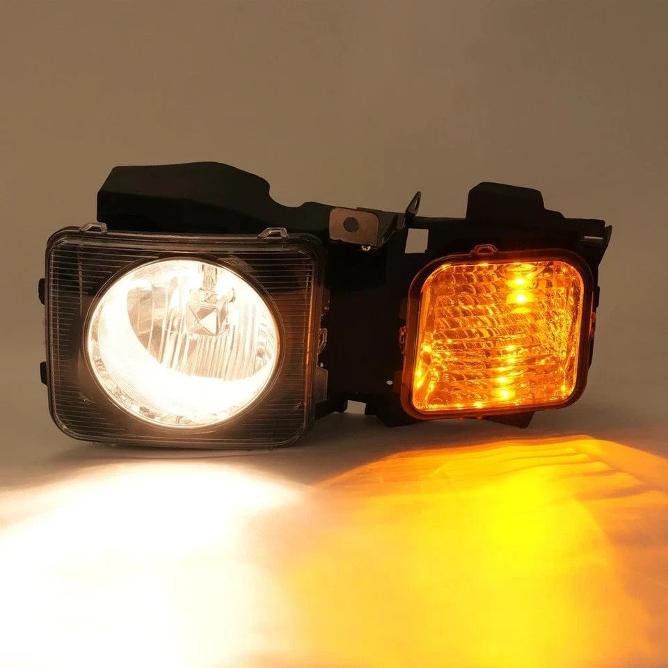 HECASA Headlights Driver & Passenger Side For Hummer H3 Sport Utility 2006-2010