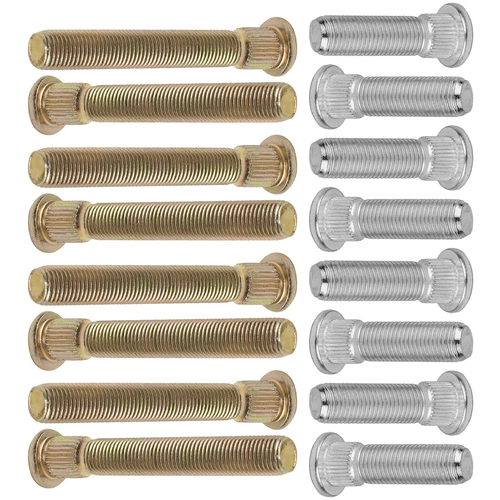 16 Studs Front Rear Wheel Hub Studs for Polaris RZR S 800 EFI 2009 2010 - 2014